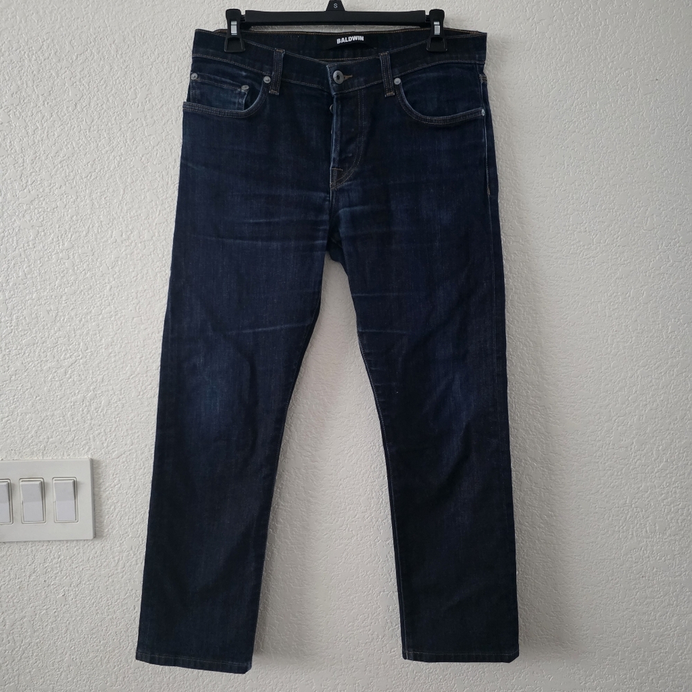 Baldwin The Henley Slim Leg Crop Men's Dark Blue Jeans 31